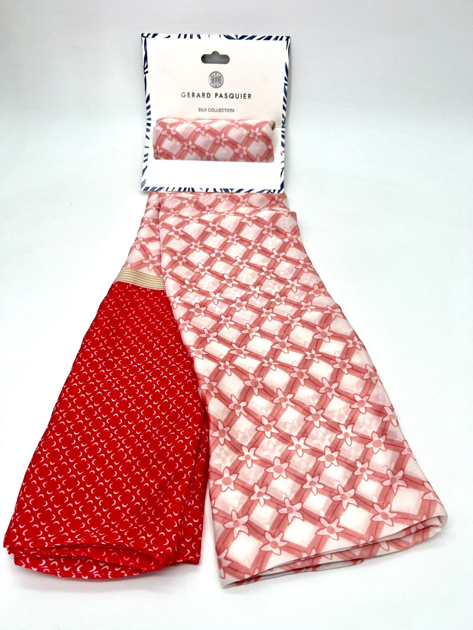 Foulard 100% Soie 90x180cm GERARD PASQUIER rouge